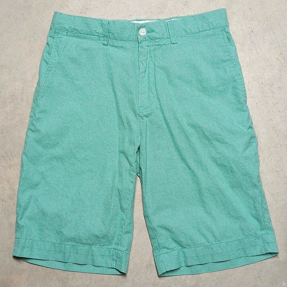 Polo Ralph Lauren Prep Shorts Size 30 Long Inseam Mini Hounds Tooth 90s Y2K